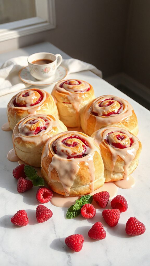 raspberry cream cheese rolls
