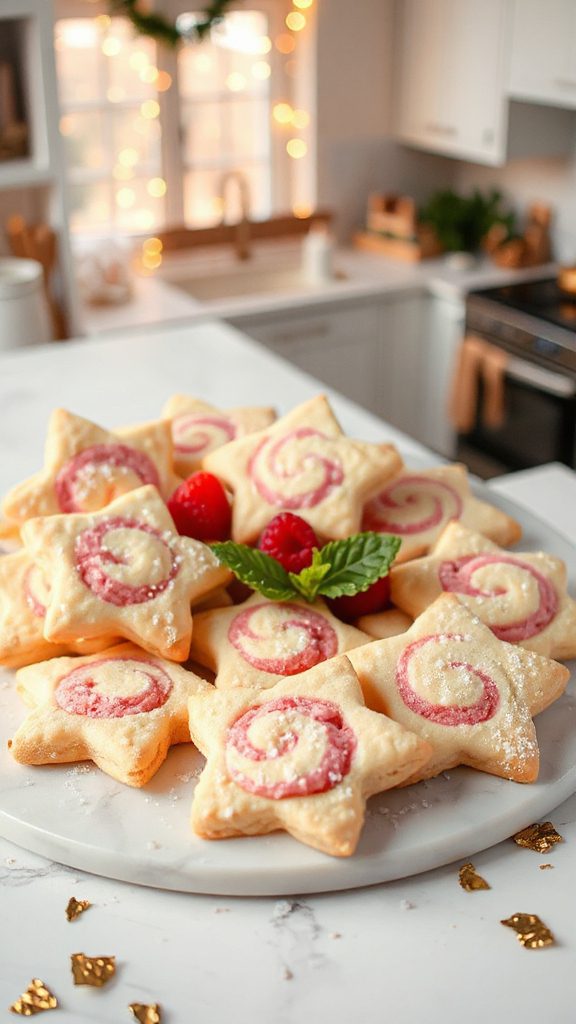 raspberry flavored spritz cookies