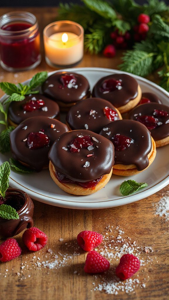 raspberry jam chocolate cookies