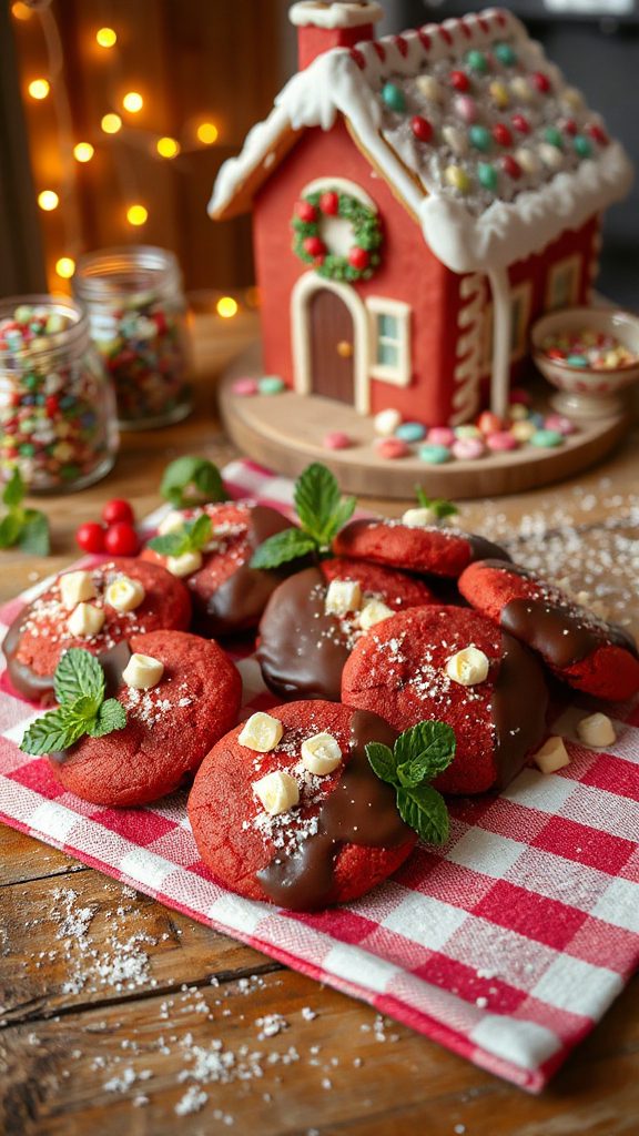 red velvet chocolate cookies