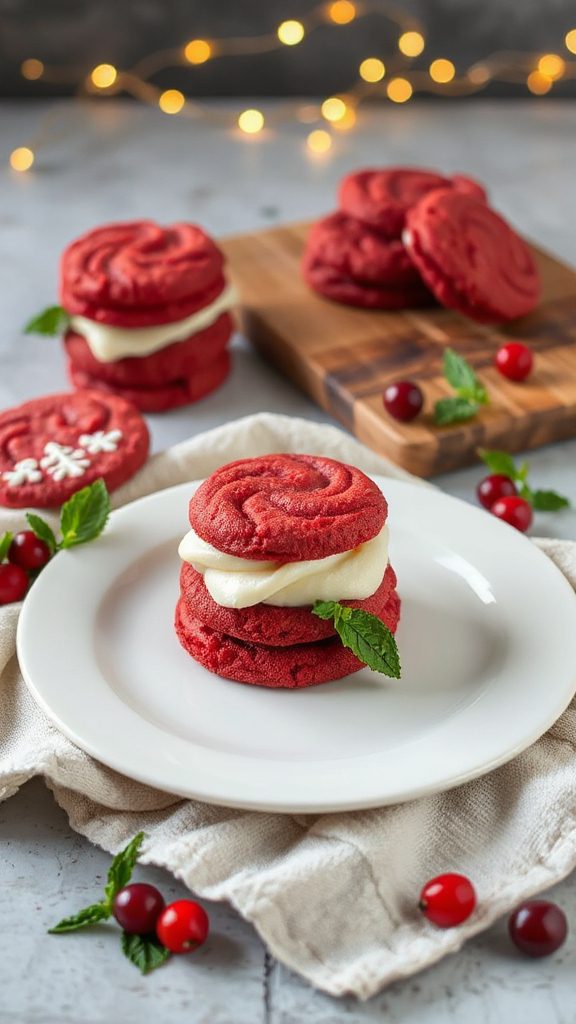 red velvet cream cheese cookies