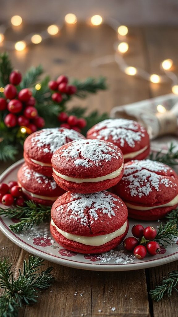 red velvet cream cheese cookies