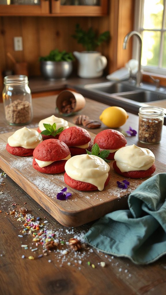red velvet whoopie pies