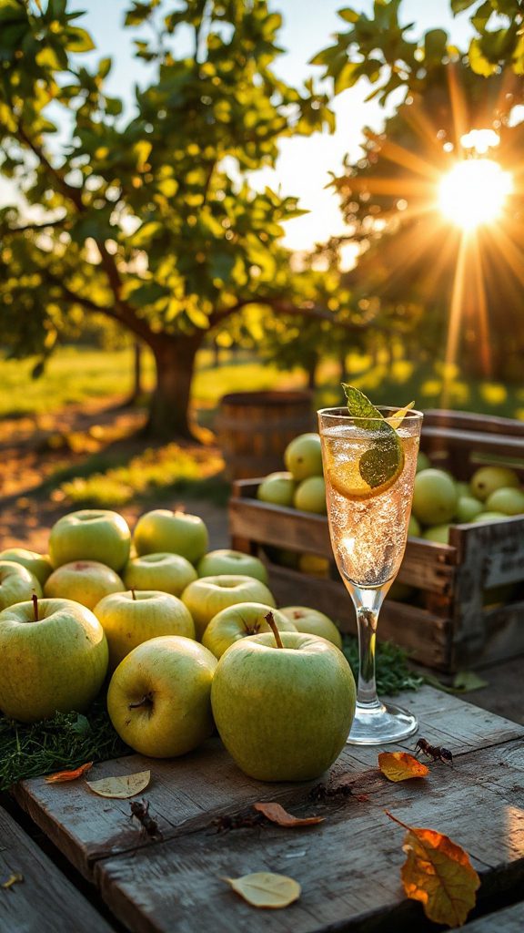 refreshing apple lemon beverage