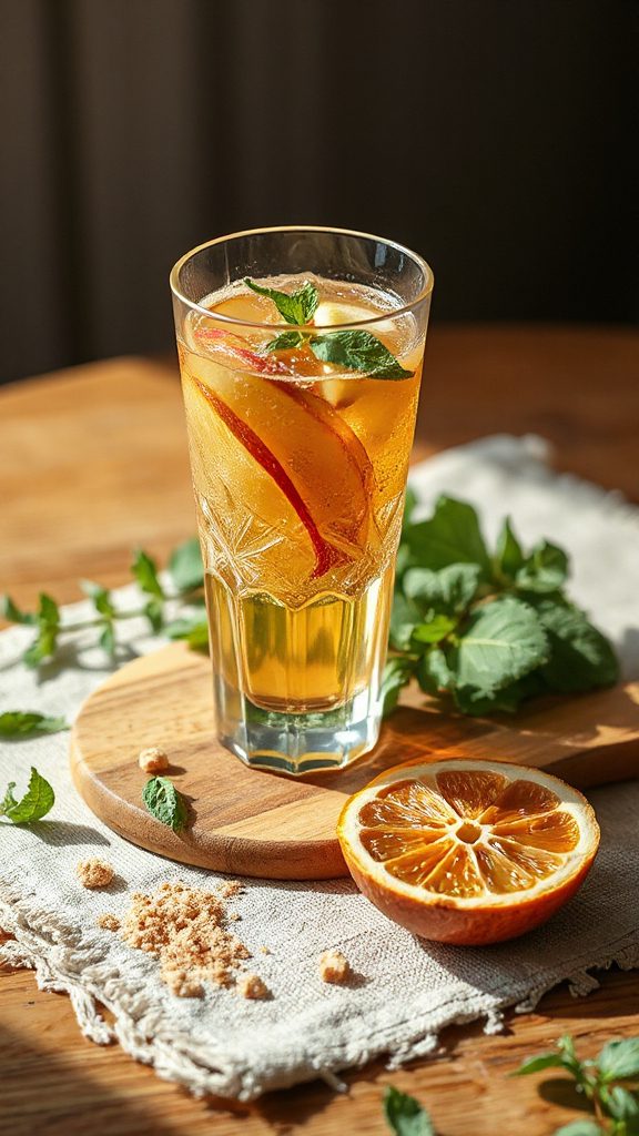 refreshing apple lemon fizz