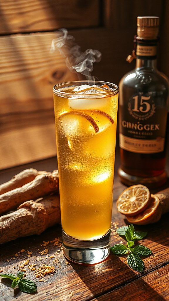 refreshing burdock ginger cooler