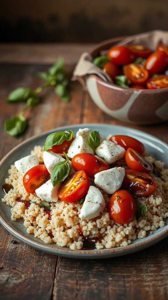refreshing caprese couscous salad