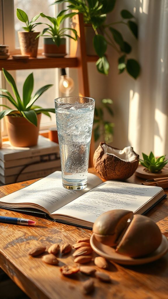 refreshing coconut water drink