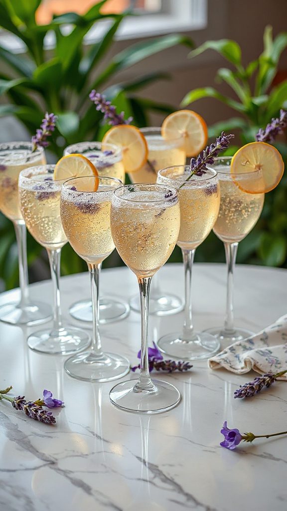 refreshing floral vanilla cocktail