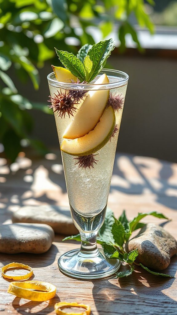 refreshing green tea drink