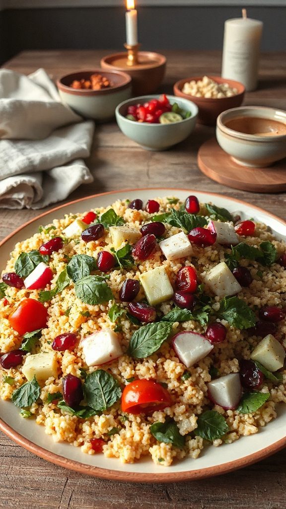 refreshing herb couscous salad