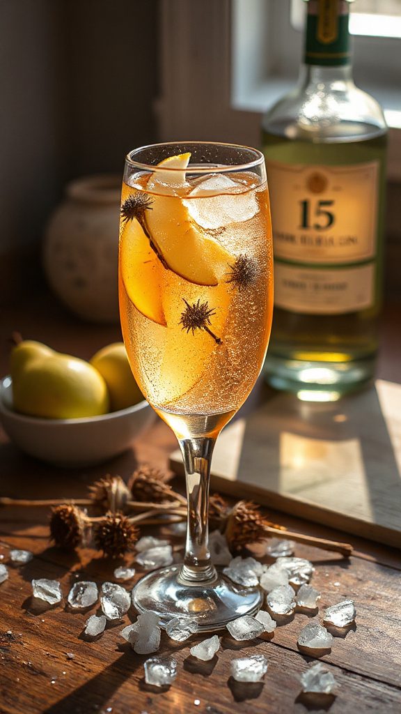 refreshing herbal pear tonic