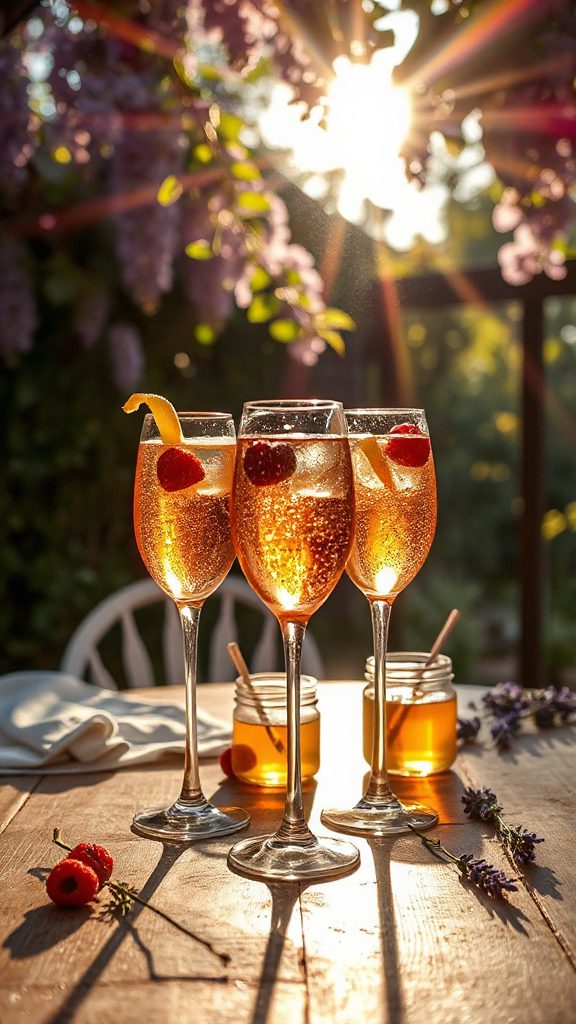 refreshing honey ros cocktail