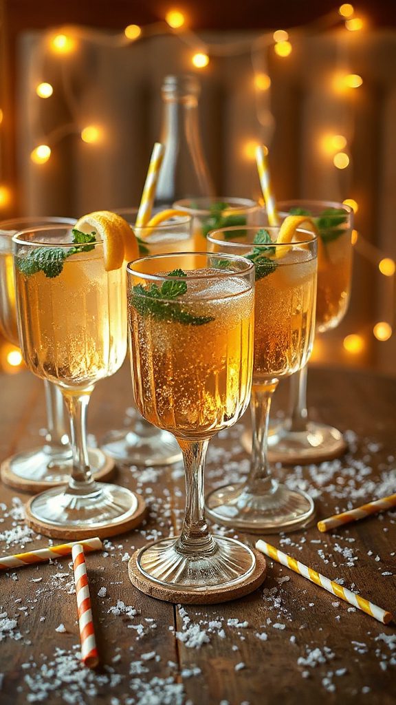 refreshing maple lemon cocktail