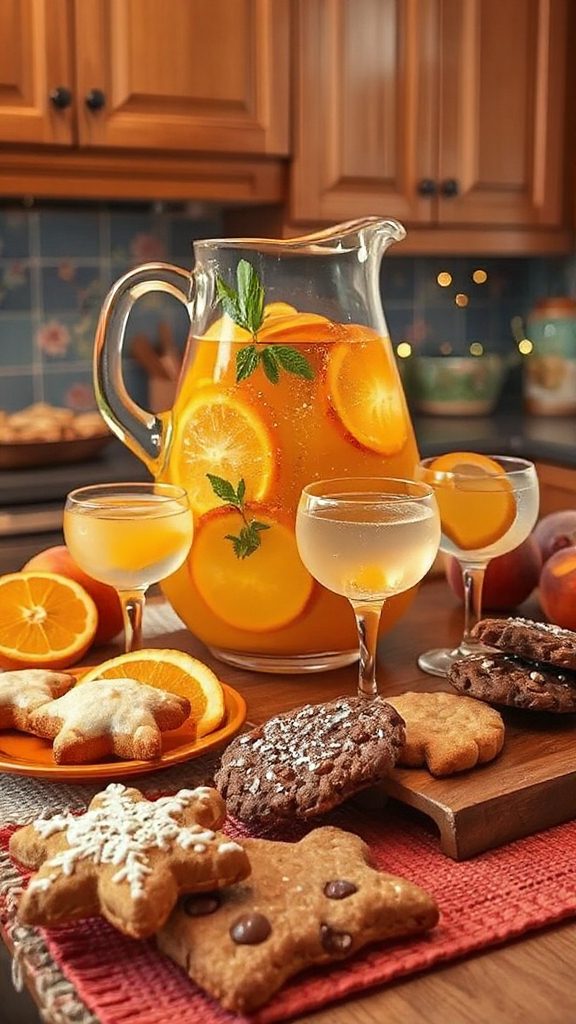 refreshing peach citrus punch