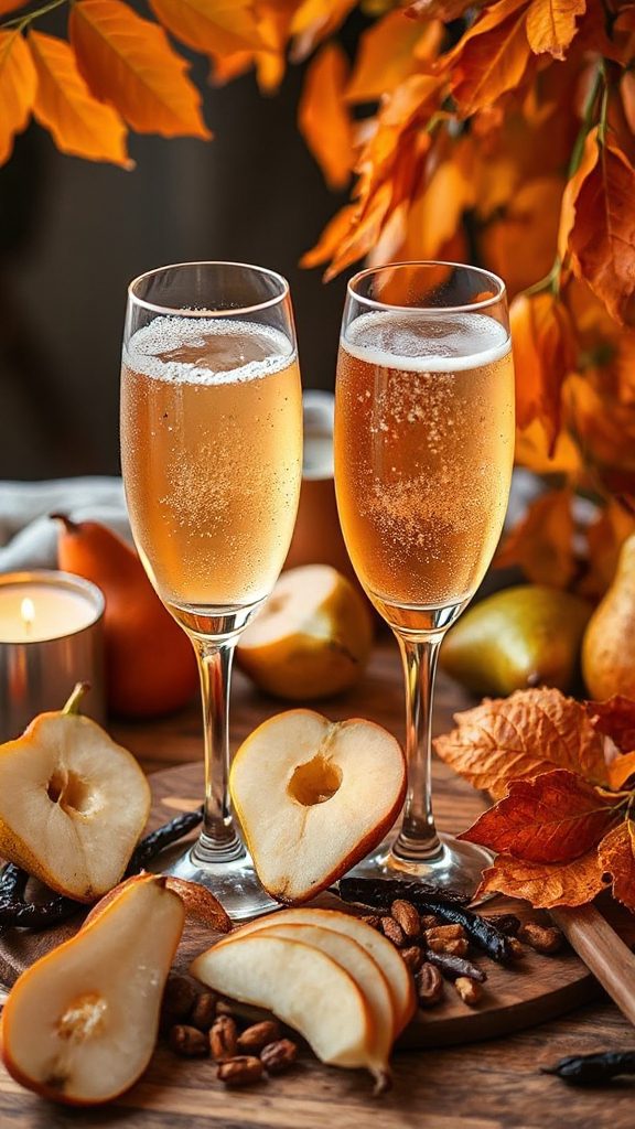 refreshing pear infused cocktail