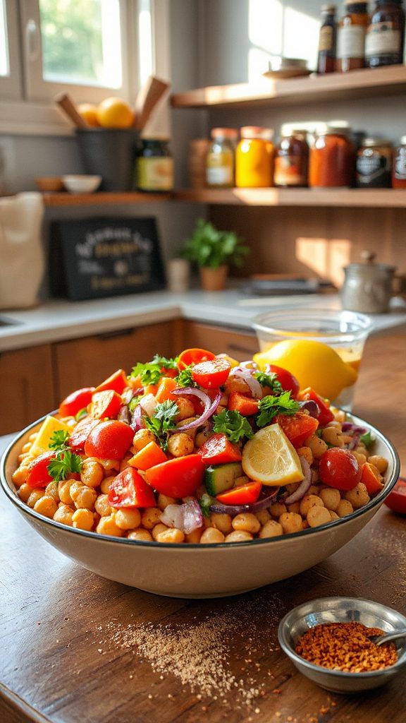 refreshing protein packed salad