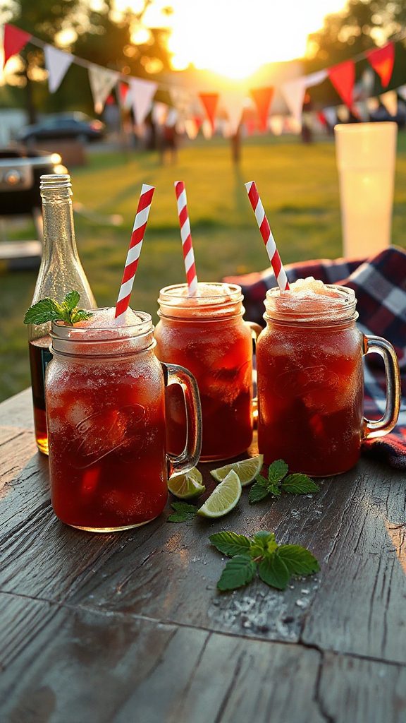 refreshing rum and coke slushies