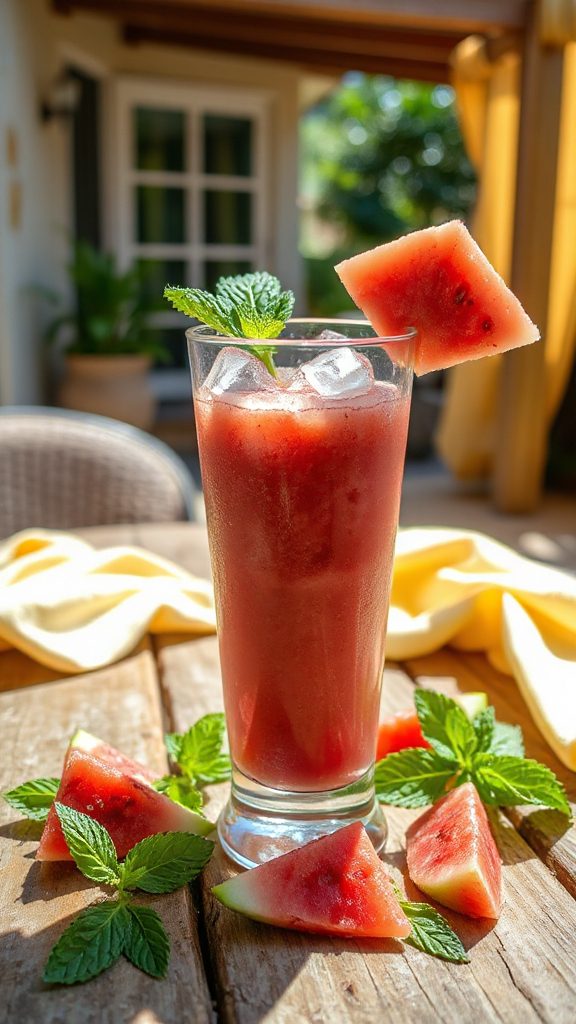refreshing watermelon mint smoothie refreshing watermelon mint smoothie
