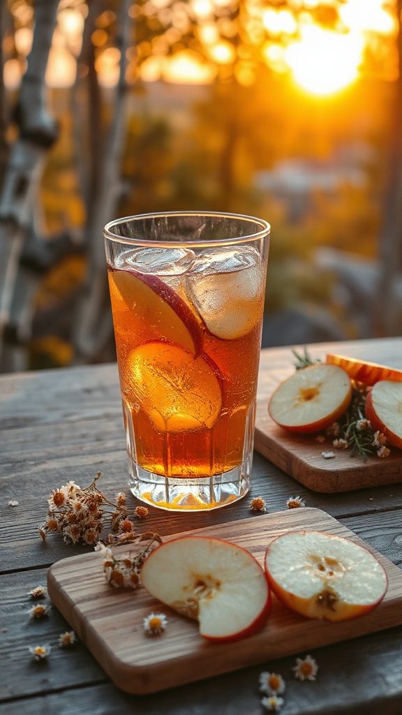 revitalizing apple chamomile cocktail