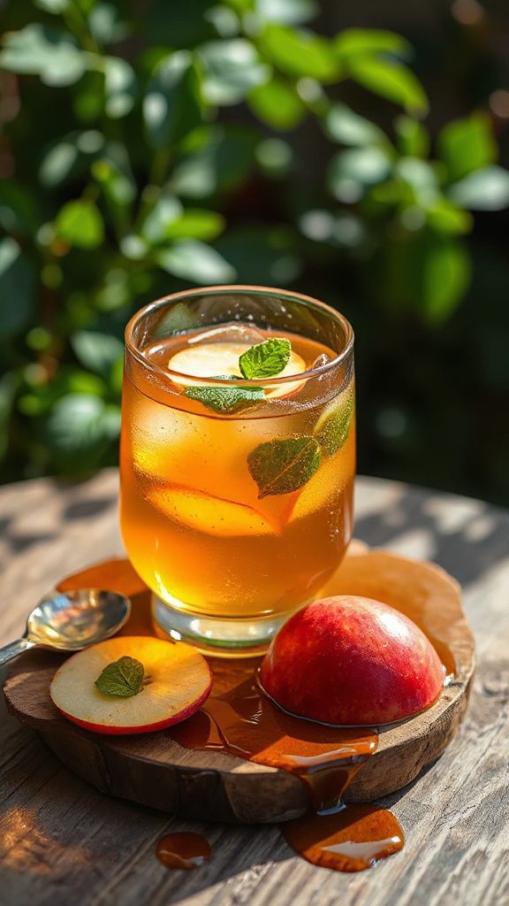 revitalizing apple sorrel cocktail