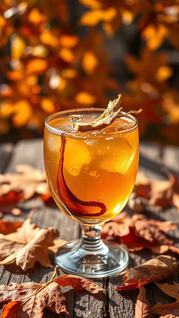 revitalizing autumn cocktail creation