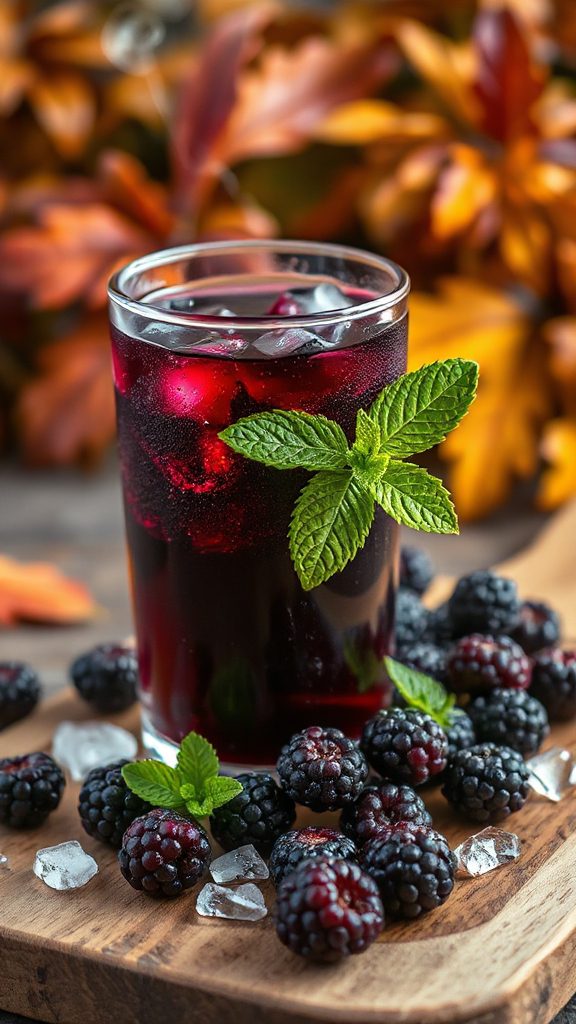 revitalizing blackberry mint cocktail