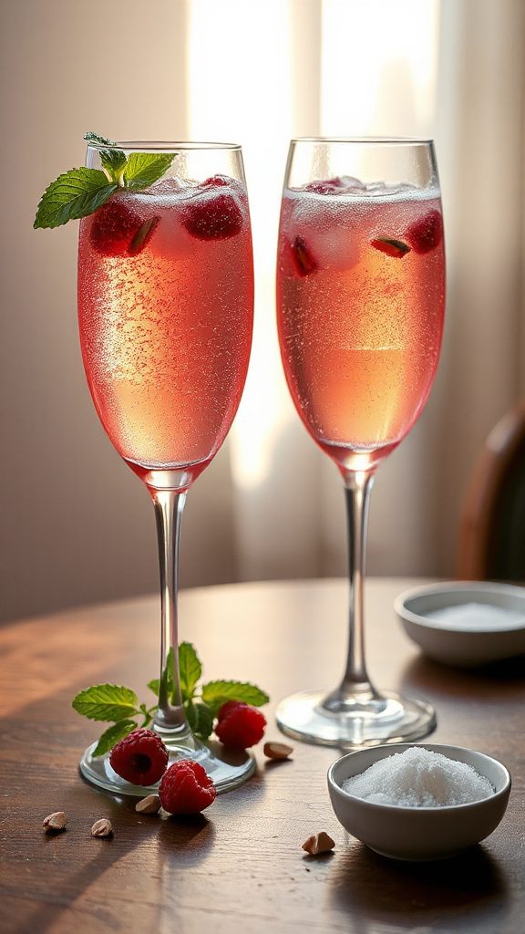 revitalizing cardamom raspberry cocktail