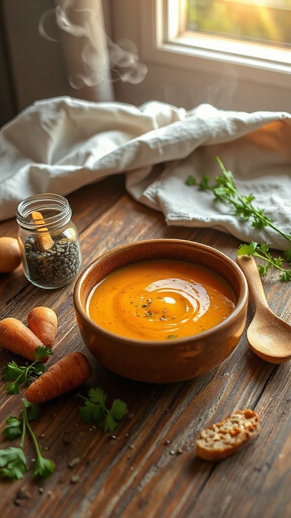revitalizing carrot coriander soup revitalizing carrot coriander soup