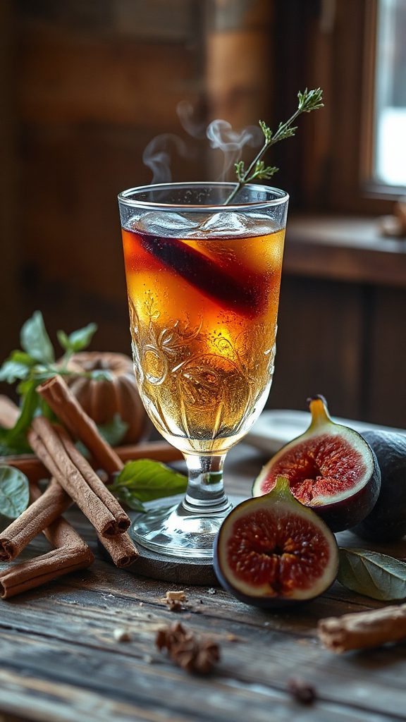 revitalizing cinnamon fig cocktail
