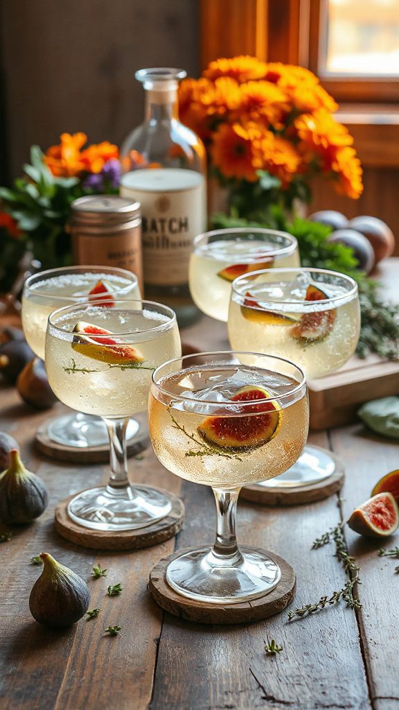 revitalizing fig thyme cocktail