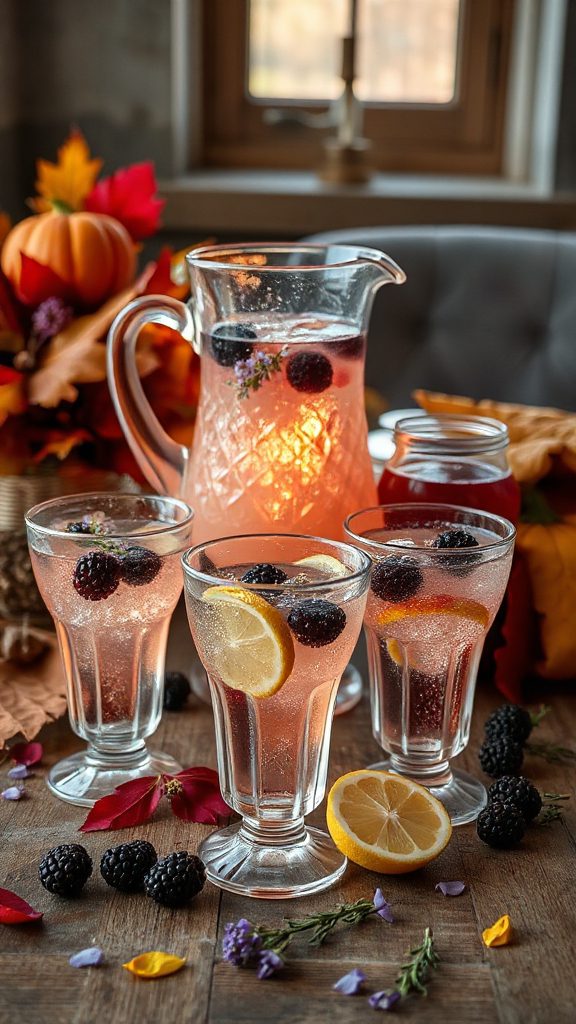 revitalizing floral gin spritz