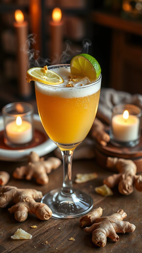 revitalizing ginger infused margarita cocktail