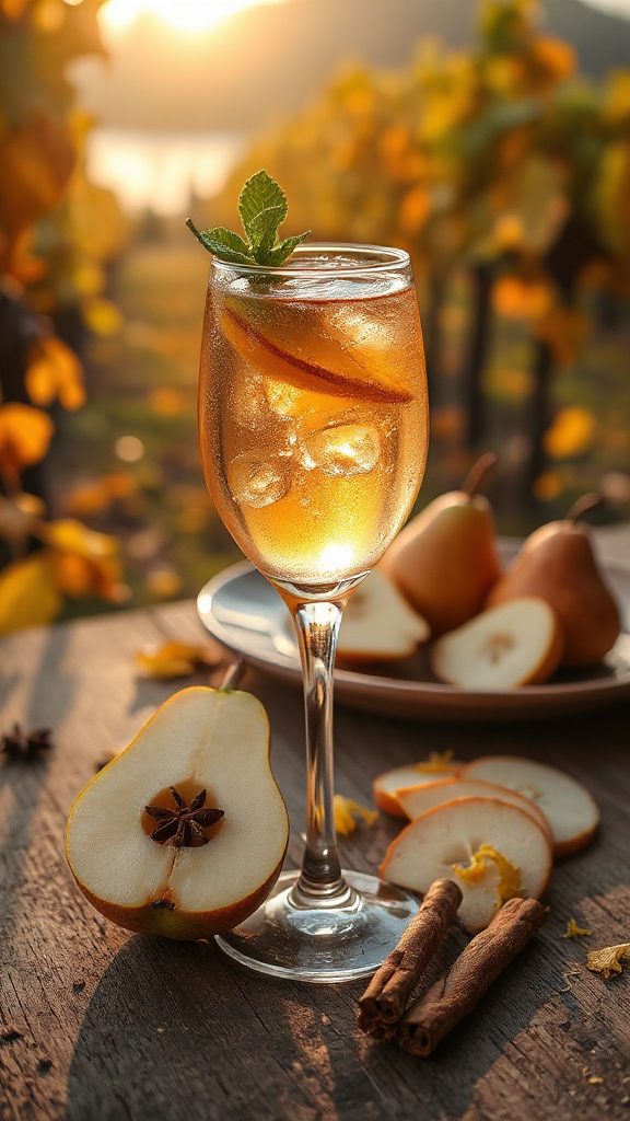 revitalizing pear cocktail recipe