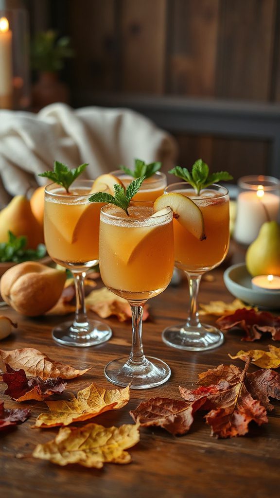 revitalizing pear ginger cocktail