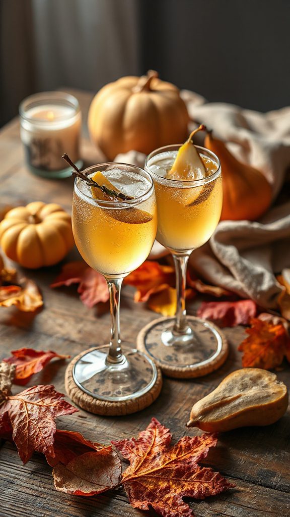 revitalizing pear ginger cocktail