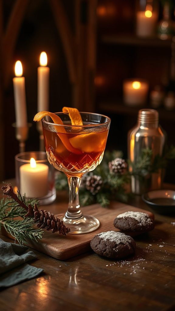 rich maple molasses cocktail