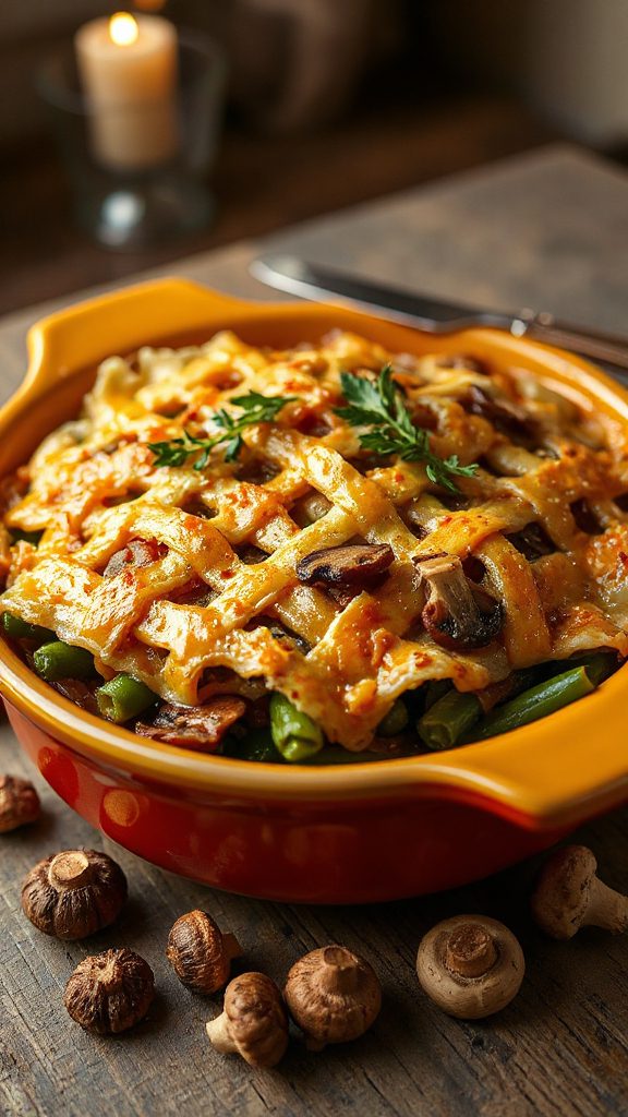 rich mushroom onion casserole