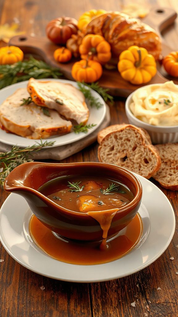 rich turkey bone gravy