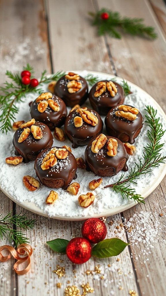 rich walnut chocolate brownies