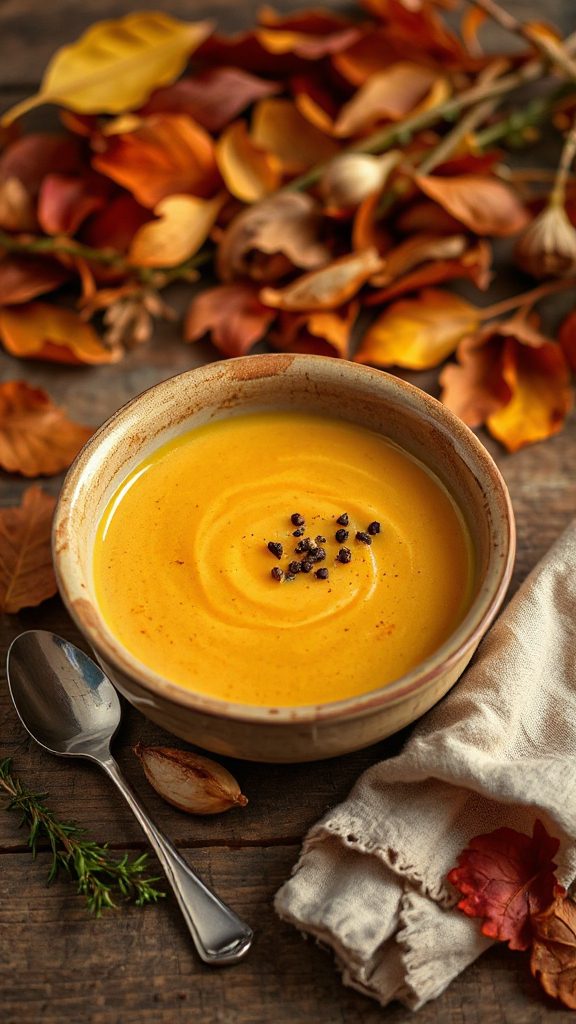 roasted apple garlic soup