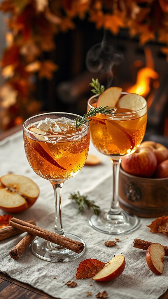 roasted apple vanilla cocktail