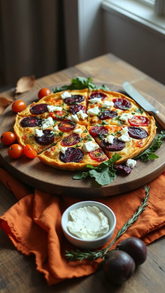 roasted beet feta frittata roasted beet feta frittata