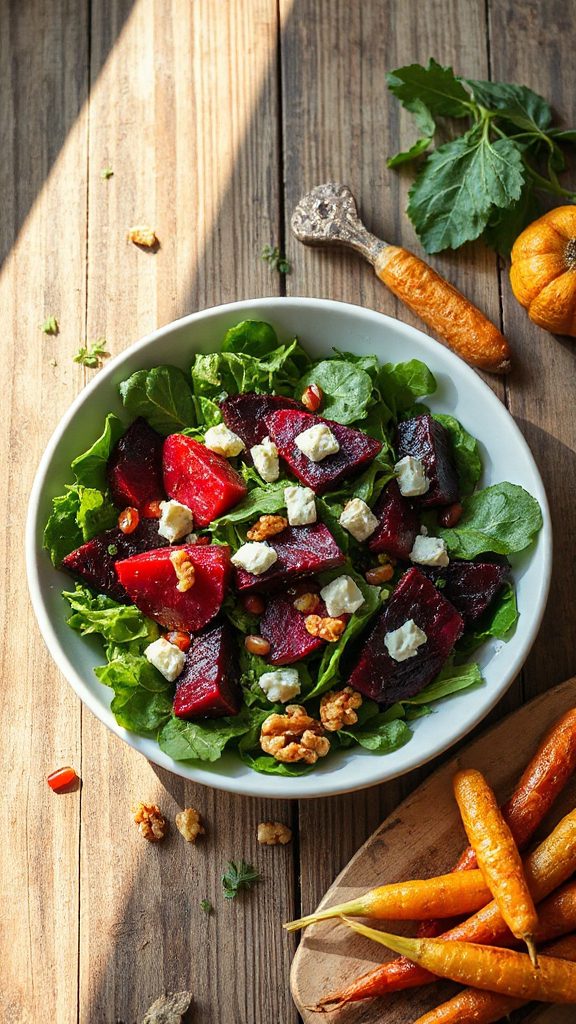 roasted beet feta salad