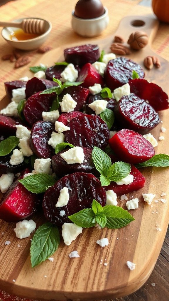 roasted beets with feta