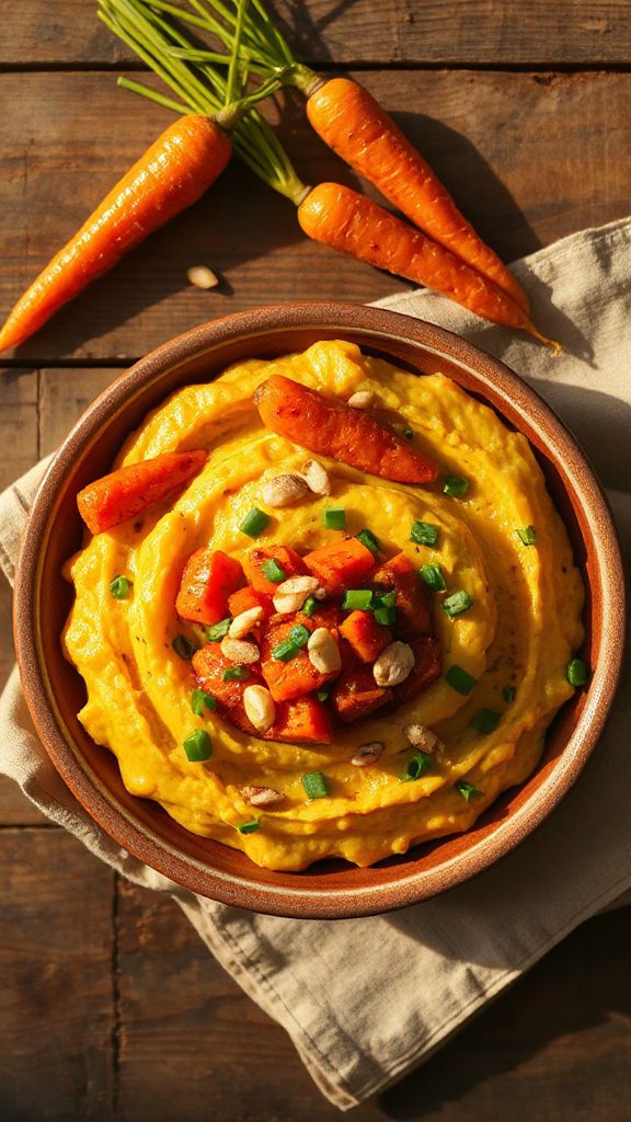 roasted carrot potato mash