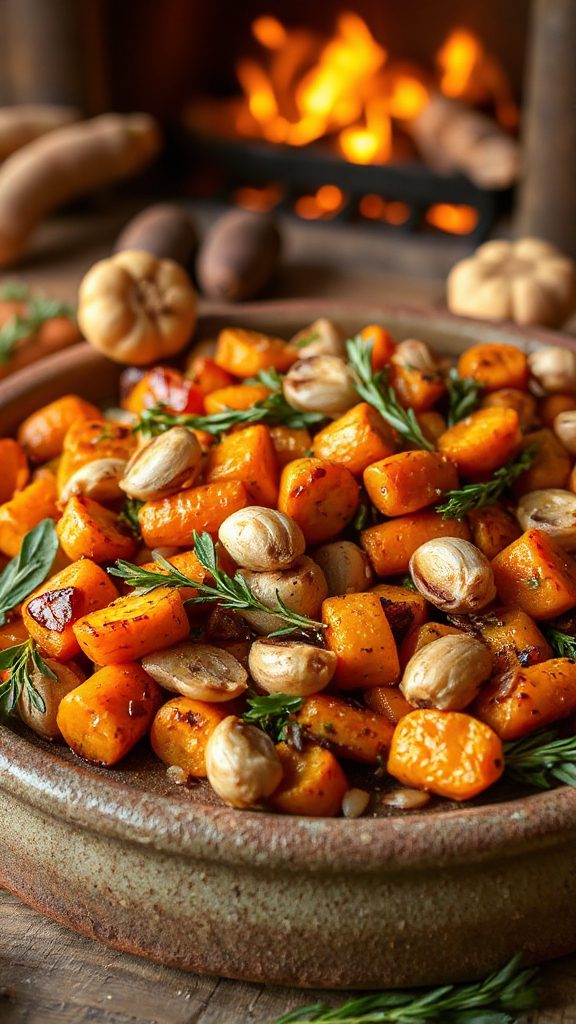roasted carrots with shallots