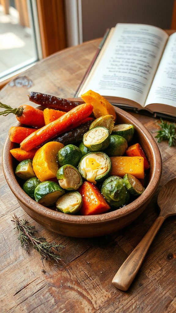 roasted garlic butter vegetables