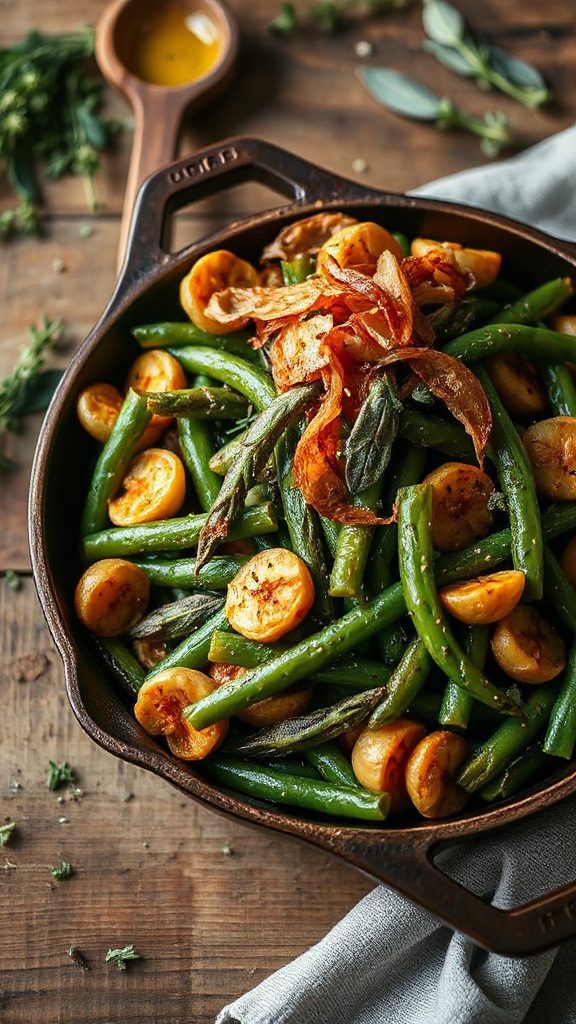 roasted garlic thyme casserole