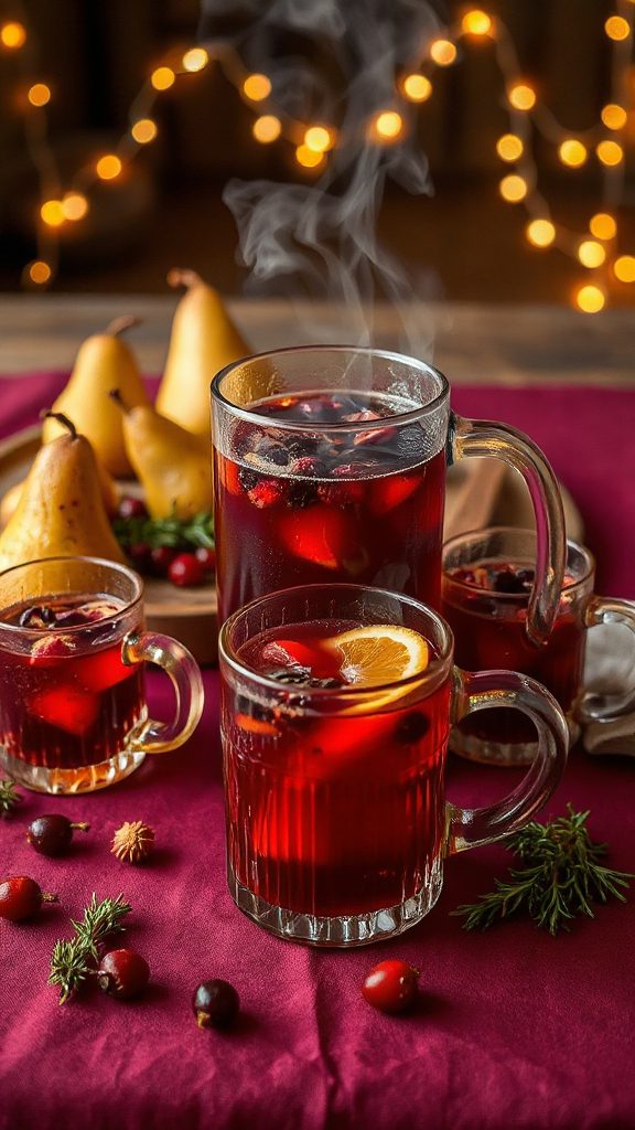 roasted pear cranberry cider recipe